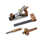 Spear & Jackson 4 Piece Carpenter's Tool Set including: Sliding Bevel, Set Square, Mortice Gauge and Smoothing Plane