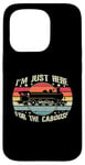 Coque pour iPhone 15 Pro Rétro Wagon Train Lover Model Train Conducteur Drôle