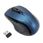 Kensington Pro Fit Wireless Ergonomic Mid-Size Mouse K72421WW Optical For Right-Handed Users USB-A Nano Receiver Blue