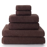 Top Towel Lot de 2 Serviettes de Toilette, 2 Serviettes de Bain ou de Douche et 2 Serviettes de Bidet - 100% Coton - 400 g/m²