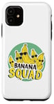 Coque pour iPhone 11 Banana Squad Lunettes de soleil amusantes assorties Motif fruits