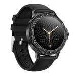 Smartwatch ICF12 black steel bracelet fréquence cardiaque podomètre température corporelle