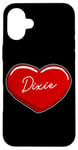 iPhone 16 Plus Hand Drawn Heart Dixie - First Name Hearts I Love Dixie Case