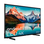Cecotec LED 50" Smart TV vers la série ALU00050S. 4K UHD, Android 11, MEMC, Chromecast intégré, Dolby Vision et Dolby Atmos, HDR10, Bluetooth, Model 2023