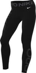 Nike Damen Pro Dri-fit Mr 7/8 Grx Tight Leggings, Noir/Anthracite/Blanc, XXL Femmes