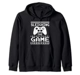 Ugly Xmas Sweater Video Game Controller Gamer Christmas Zip Hoodie