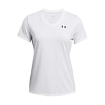 Under Armour Tech SSV-Solid, T-shirt de sport respirant pour femme, T-Shirt manches courtes avec col en V