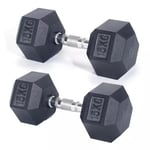 Pro Fitness 15kg Hex Dumbbell Set