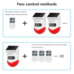 Solar Driveway Alarm 110Db Alarm Wireless Remote Control Solar Power Wirel Part