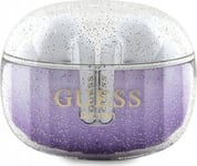 Guess Glitter Gradient - Tws Bluetooth-Hodetelefoner + Ladeveske (Lilla)