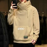 Sweat À Capuche En Polaire Pour Homme,Coupe-Vent,Col Haut,Hip Hop,Mode,Cyclisme,Automne Hiver