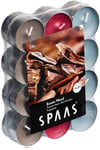 SPAAS Tea Light Candles Scented 4.5 Hour Burn Time Pack Of 24 Exotic Wood