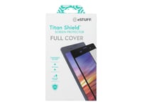 Estuff Titan Shield - Skärmskydd För Mobiltelefon - Glas - Ramfärg Svart - För Samsung Galaxy A12