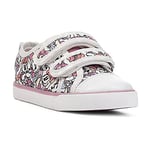 Geox B Kilwi Girl Sneaker, White Multi-Coloured, 8.5 UK Child