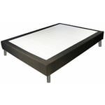 Easykit - Sommier en Kit 140x190cm avec Pieds Chromés 15cm