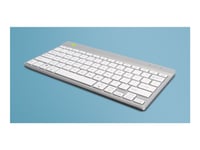 R-Go Ergonomic Keyboard Compact Break - Tastatur - Trådløs - Bluetooth 5.0 - Qwerty - Usa - Hvit