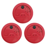 Talking Tins Voice Recorders, Pack of 3, Red. Record and Play Voice Messages