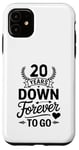 Coque pour iPhone 11 20 Years Down Forever To Go Mariage Anniv Couple marié