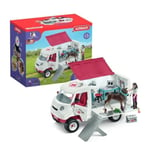 V�t�rinaire Mobile, coffret de jeu avec 1 personnage, 1 Poulain Hanovrien sch...