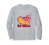 Garfield Saint Valentin Be Mine Retro Vintage Hearts Logo Manche Longue