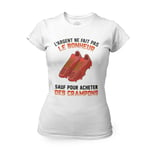 T-Shirt Femme Col Rond Crampons - L'argent Ne Fait Pas Le Bonheur Foot