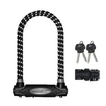 MASTER LOCK Heavy Duty Bike D Lock [Key] [Universal Mounting Bracket] [Certified Bike Lock] [Police Approved] [Reflective Design] 8195EURDPROREF - Ideal for all kinds of Bikes