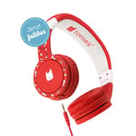 tonies Casque, Casque réglable et Pliable pour Enfants avec limiteur de Volume, Casque Supra-auriculaire avec câble et Bandeaux rembourrés, Rouge