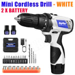 CORDLESS DRILL DRIVER LI-ION ELECTRIC SCREWDRIVER BATTERY COMBI SET SMALL UK