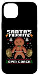 iPhone 14 Plus Santas Favorite Gym Coach Gingerbread Man Workout Christmas Case