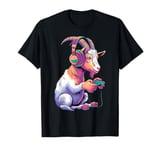 Goat Stuffed Animal Goat Costume Kids Headphones Video Game T-Shirt