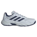 adidas Men's Courtjam Control 3 Tennis Shoes, Halo Blue/Dark Blue/Team Shock Pink 2, 12.5 UK