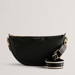 Ted Baker Women's Essina Webbing Half Moon Crossbody - Black