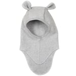 HUTTEliHUT TEDDY E-hut cotton fleece bear ears – light grey - 4-6år