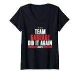 Womens Team Garbage Did It Again 2024 V-Neck T-Shirt