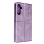 Folio Case for Samsung Galaxy A34 5G Stand Feature Magnetic Cover Purple