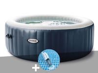 Kit spa gonflable Intex PureSpa Blue Navy rond Bulles 6 places + Aspirateur