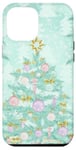 iPhone 12 Pro Max Pastel Green Mint Christmas Tree Ornaments Decoration Winter Case