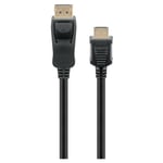 Câble Adaptateur DisplayPort vers hdmi™, - Connecteur DisplayPort (2.0) connecteur hdmi™ (type a) (2.1) - 2 m (64846) - Goobay