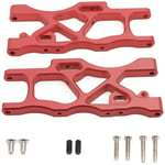 2 PièCes Bras de Suspension InféRieur ArrièRe en MéTal Oscillants pour arrma Mojave 1/7 6S 4WD rc Camion Mise à Niveau Voiture, Rouge