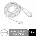 HDMI Cable Aquarius Full HD Support HDMI Connector Cable for Phone/Pad Silver