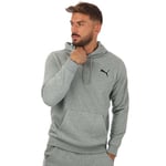 Puma Mens Essentials Small Logo Hoody in Grey Cotton - Size X-Small