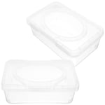 2Pcs Dispenser Box Toilet Wipes Dispenser Box Tissue Storage Box Baby