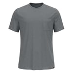 Odlo Men's Essential Natural Tee Hiking Shirt Grey Melange