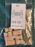 Belaying Pin Rack Wooden RB Model 10953 Size 53mm With 8 Brass Pins Pack of 2