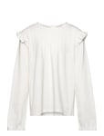 Mango Long -Sleeved T-Shirt With Ruffles Vit