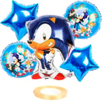 Sonic The Hedgehog Party Ballong Set Barnkalas Dekoration Ballong