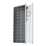 Renogy Panneau Solaire 100 W 12 V - Module PV monocristallin à Haute efficacité - pour Batterie de Toit de Voiture et Autres Applications indépendantes du réseau RNG-100D-SS - 100W