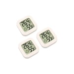 3 Pièces Mini Thermomètre Intérieur Numérique Hygromètre Humidité Température Affichage LCD Capteur Bluetooth Thermomètre Sans Fil Pour La Maison,