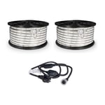 LED-list / Arbetsbelysning AGGE 230V - 1500 lm/m, 50 m, 2 st + Nätsladd (100 m)