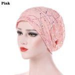 Turban hattar Mjuk motorhuv ROSA pink